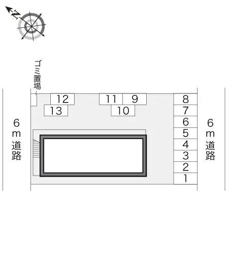 ★手数料０円★土浦市西根西　月極駐車場（LP）